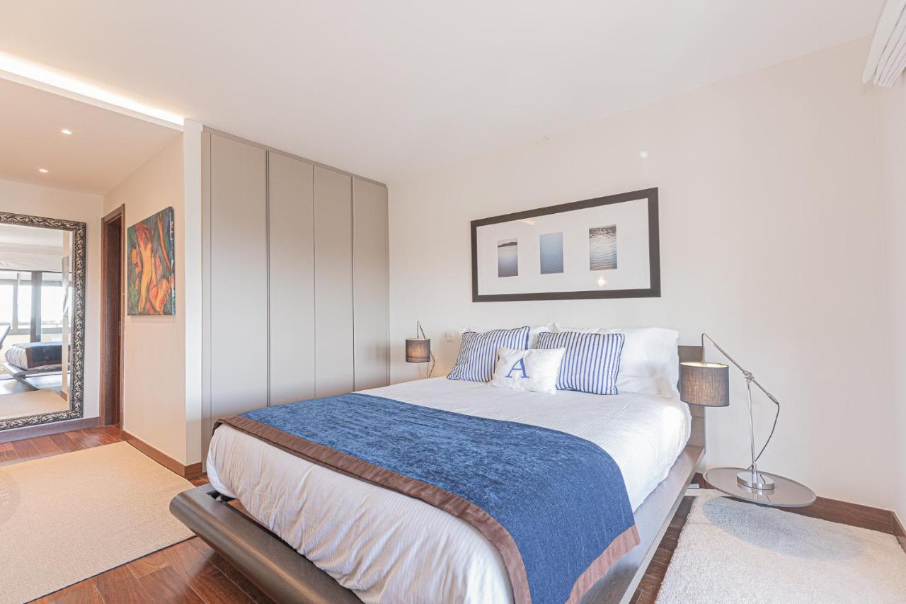 Apartamento Lujoso Ap con piscina frente al mar Cascaes Exterior foto