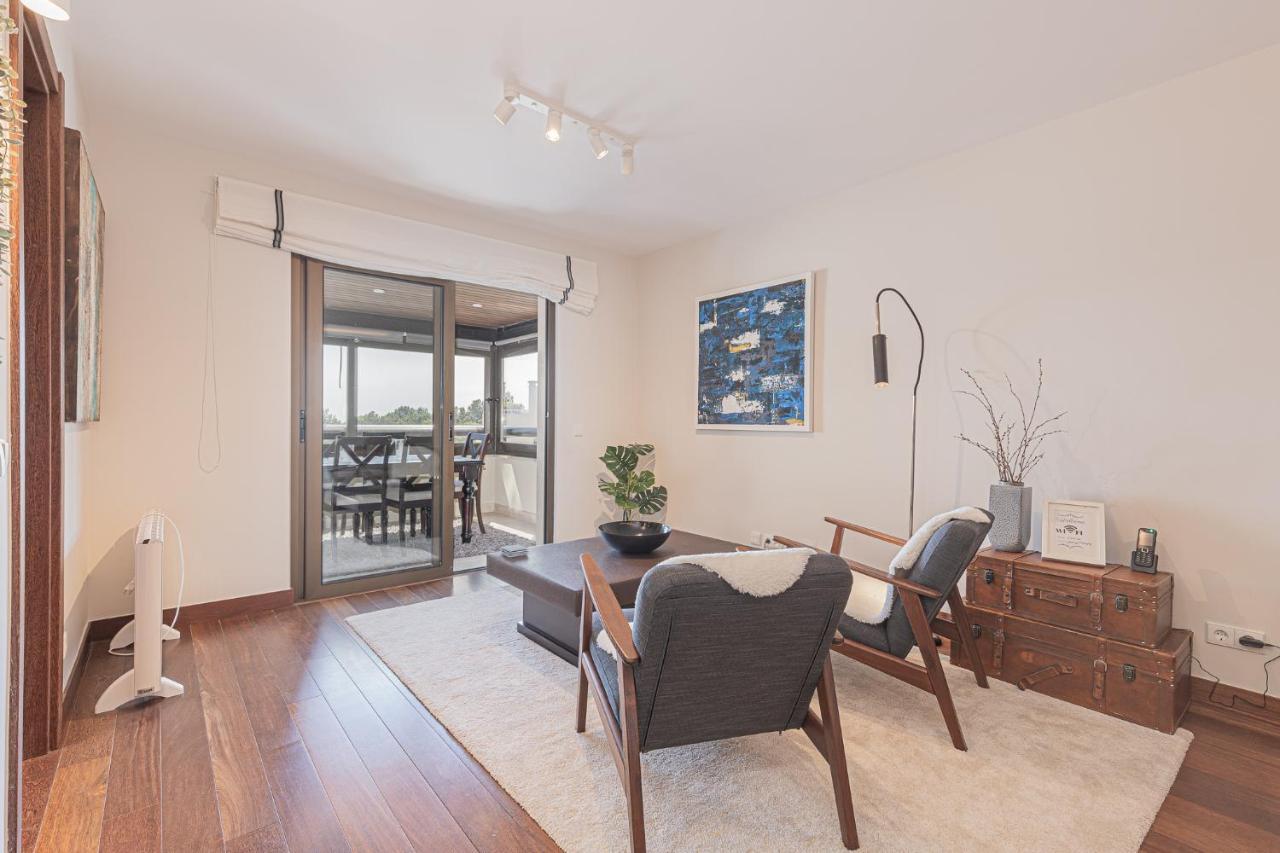 Apartamento Lujoso Ap con piscina frente al mar Cascaes Exterior foto