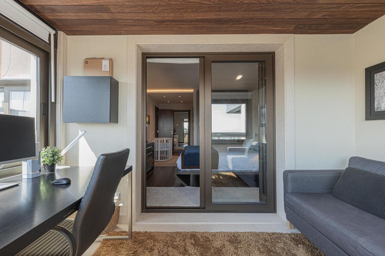 Apartamento Lujoso Ap con piscina frente al mar Cascaes Exterior foto