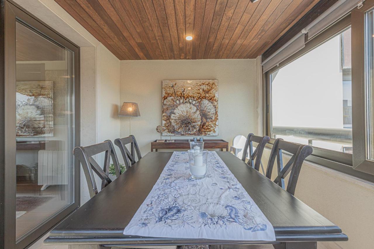 Apartamento Lujoso Ap con piscina frente al mar Cascaes Exterior foto