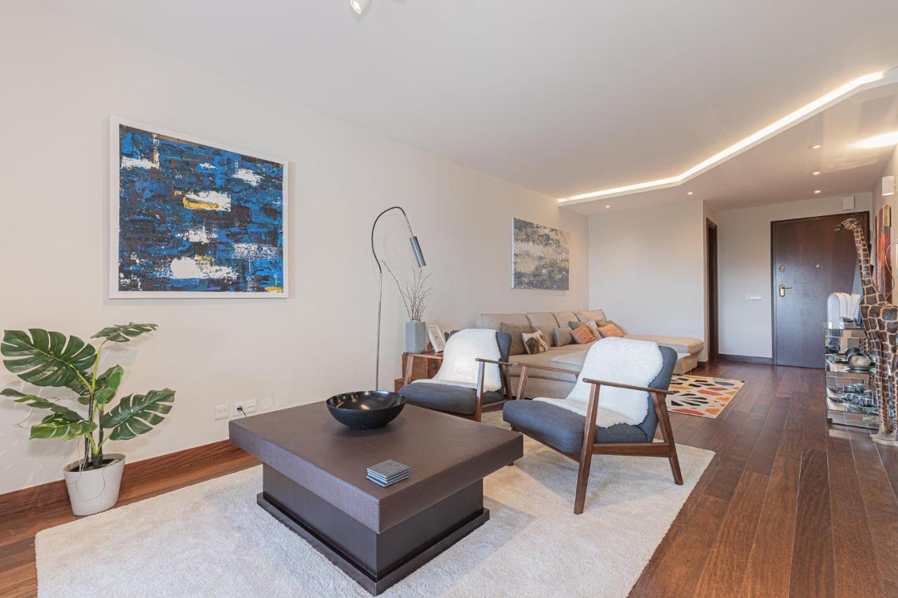 Apartamento Lujoso Ap con piscina frente al mar Cascaes Exterior foto