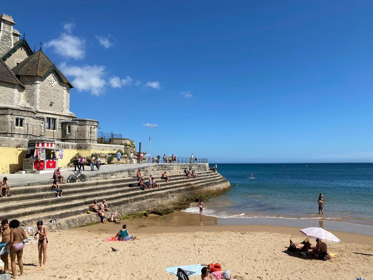 Apartamento Lujoso Ap con piscina frente al mar Cascaes Exterior foto